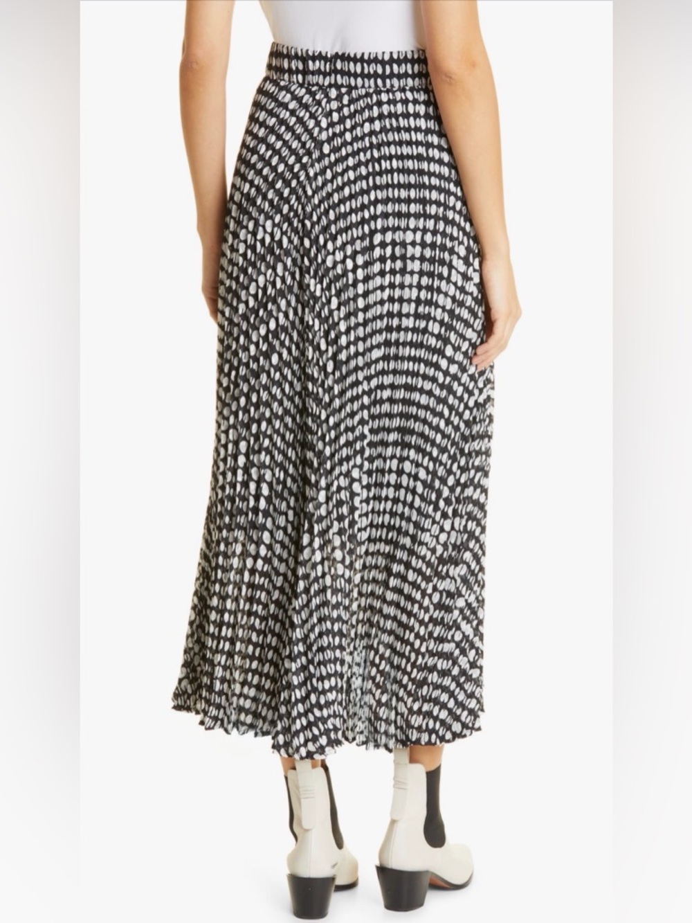 BA&SH Bessie Midi Skirt in Noir Black Size 0 - Picture 3 of 10